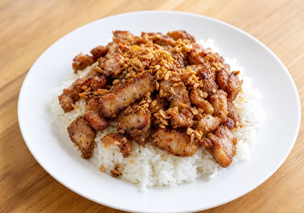 หมูทอดกระเทียมพริกไทย